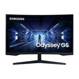 27-inch Samsung Odyssey G5 C27G55TQWR 2560 x 1440 LCD Monitor Preto