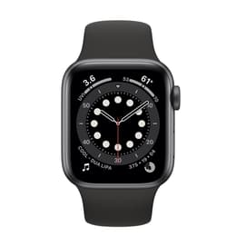 Apple Watch (Series 6) 2020 GPS + Celular 40 - Alumínio Cinzento sideral - Bracelete desportiva Preto