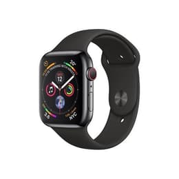 Apple Watch (Series 4) 2018 GPS 40 - Aço inoxidável Cinzento sideral - Bracelete desportiva Preto