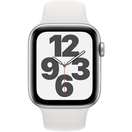 Apple Watch (Series SE) 2020 GPS + Celular 44 - Alumínio Prateado - Bracelete desportiva Branco
