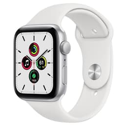 Apple Watch Series SE 1 (2020) GPS + Celular 44 mm - Alumínio Prateado - Bracelete desportiva Branco