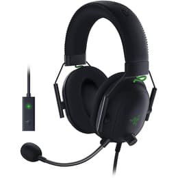 BlackShark V2 X redutor de ruído jogos Auscultador- com fios com microfone - Preto/Verde