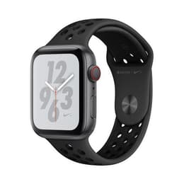 Apple Watch (Series 4) 2018 GPS + Celular 44 - Alumínio Cinzento sideral - Nike desportiva Preto sideral