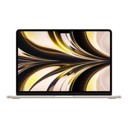 MacBook Air 13" (2022) - M2 da Apple com CPU 8‑core e GPU 8-Core - 8GB RAM - SSD 256GB - Ecrã padrão - QWERTY - Sueco
