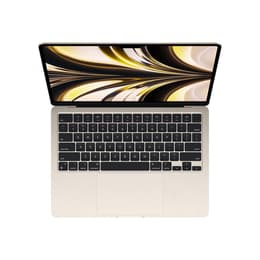 MacBook Air 13" (2022) - M2 da Apple com CPU 8‑core e GPU 8-Core - 8GB RAM - SSD 256GB - Ecrã padrão - QWERTY - Sueco