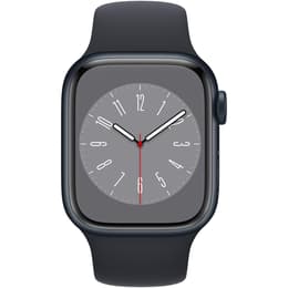 Apple Watch (Series 8) 2022 GPS + Celular 45 - Aço inoxidável Preto - Loop milanesa Preto