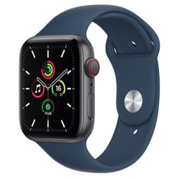 Apple Watch (Series SE) 2020 GPS + Celular 44 - Alumínio Cinzento sideral - Bracelete desportiva Azul