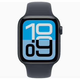 Apple Watch (2025) GPS + Celular 44 mm - Alumínio Midnight - Bracelete desportiva Midnight