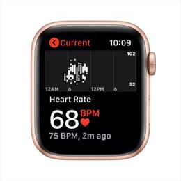 Apple Watch Series SE 1 (2020) GPS + Celular 44 mm - Alumínio Dourado - Bracelete desportiva Rosa