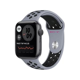 Apple Watch (Series 6) 2020 GPS 44 - Alumínio Cinzento sideral - Bracelete desportiva Nike Cinzento