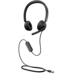 Modern USB Auscultador- com fios (sector) com microfone - Preto
