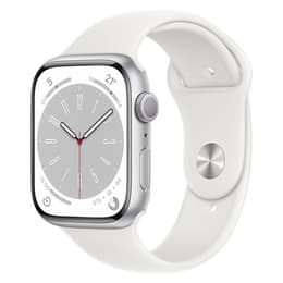 Apple Watch Series 9 (2023) GPS + Celular 41 mm - Alumínio Prateado - Bracelete desportiva Branco