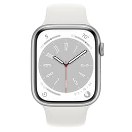 Apple Watch Series 9 (2023) GPS + Celular 41 mm - Alumínio Prateado - Bracelete desportiva Branco