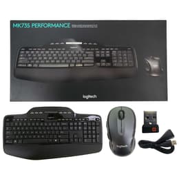 Logitech Teclado QWERTY Inglês (EUA) Sem fios MK735