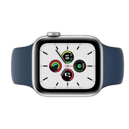 Apple Watch (Series 5) 2019 GPS 44 - Alumínio Prateado - Loop desportiva Azul