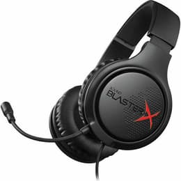 Sound Blaster X H3 redutor de ruído jogos Auscultador- com fios com microfone - Preto/Vermelho
