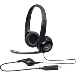 H390 Auscultador- com fios (sector) com microfone - Preto