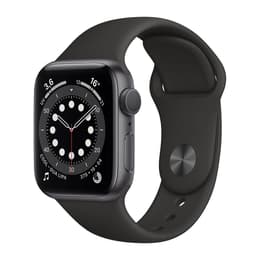 Apple Watch (Series 6) 2020 GPS + Celular 44 - Alumínio Cinzento sideral - Bracelete desportiva Preto