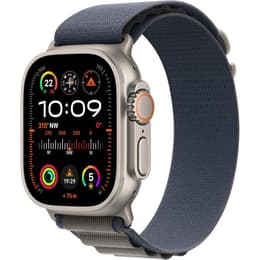 Apple Watch Ultra (2022) GPS + Celular 49 mm - Titânio Titânio natural - Loop Alpine Azul