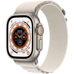 Apple Watch (Ultra) 2022 GPS + Celular 49 - Titânio Cinzento - Loop Alpine Branco