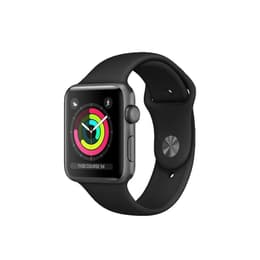 Apple Watch (Series 3) 2017 GPS 42 - Alumínio Cinzento sideral - Bracelete desportiva Preto