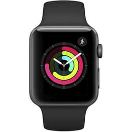 Apple Watch (Series 3) 2017 GPS 42 - Alumínio Cinzento sideral - Bracelete desportiva Preto