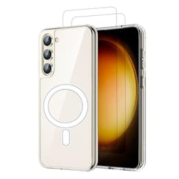 Capa Galaxy S23 e 2 películas de proteção - TPU - Transparente