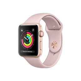 Apple Watch (Series 3) 2017 GPS 38 - Alumínio Dourado - Circuito desportivo Rosa