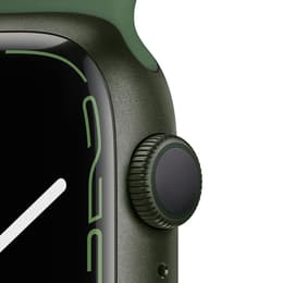 Apple Watch Series 7 (2021) GPS + Celular 45 mm - Alumínio Verde - Bracelete desportiva Verde