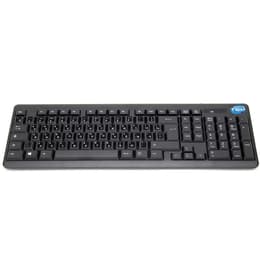 Simpletek Teclado QWERTY Russo Sem fios Mouse + Keyboard with Stickers 1000 DPI 2.4G Nano reciever