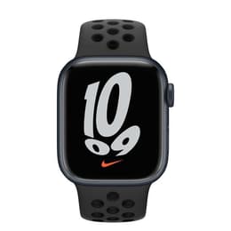 Apple Watch Series 7 (2021) GPS 41 mm - Alumínio Midnight - Bracelete desportiva Nike Preto