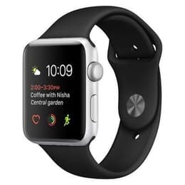 Apple Watch (Series 3) 2017 GPS 42 - Alumínio Prateado - Bracelete desportiva Preto