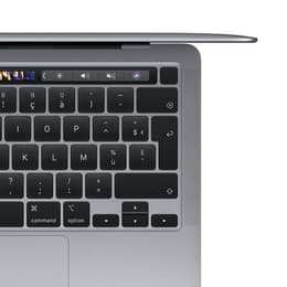 MacBook Pro 13" (2020) - M1 da Apple com CPU 8‑core e GPU 8-Core - 8GB RAM - SSD 256GB - AZERTY - Francês
