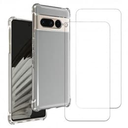 Capa Google Pixel 7 e 2 películas de proteção - TPU - Transparente