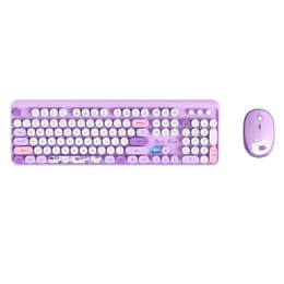 Simpletek Teclado QWERTY Inglês (EUA) Sem fios GS104 “Hello Bear” Mouse + Keyboard, Bear design