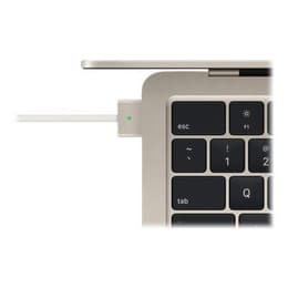 MacBook Air 13" (2022) - M2 da Apple com CPU 8‑core e GPU 10-Core - 8GB RAM - SSD 512GB - QWERTY - Português