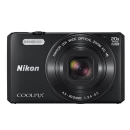Compacto CoolPix S7000 - Preto + Nikon Wide Optical Zoom 20x ED VR Nikkor 25-500mm f/3.4-6.5 f/3.4-6.5