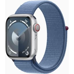 Apple Watch Series 9 (2023) GPS 41 mm - Alumínio Prateado - Loop desportiva Azul