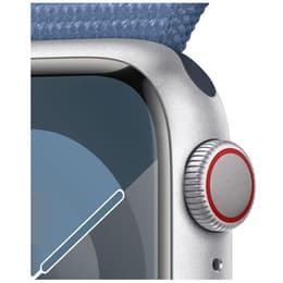 Apple Watch Series 9 (2023) GPS 41 mm - Alumínio Prateado - Loop desportiva Azul