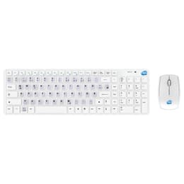 Simpletek Teclado QWERTZ Alemão Sem fios Wireless Kit with German DE Stickers