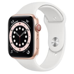 Apple Watch (Series 5) 2019 GPS + Celular 40 - Alumínio Dourado - Circuito desportivo Branco