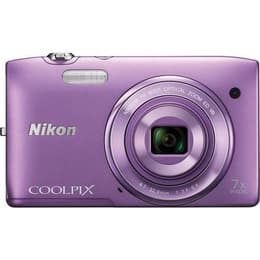 Compacto Coolpix S3500 - Roxo + Nikon Nikkor Wide Optical Zoom ED VR 26-182 mm f/3.4-6.4 f/3.4-6.4