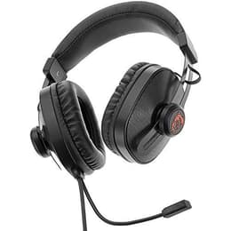 Gaming S Box Headset redutor de ruído jogos Auscultador- com fios com microfone - Preto/Vermelho