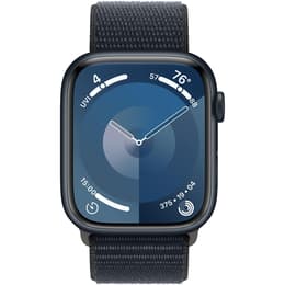 Apple Watch Series 9 (2023) GPS 41 mm - Alumínio Midnight - Loop desportiva Azul