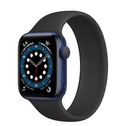 Apple Watch (Series 6) 2020 GPS + Celular 44 - Alumínio Azul - Bracelete desportiva Preto