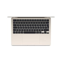MacBook Air 15" (2024) - M3 da Apple com CPU 8‑core e GPU 10-Core - 16GB RAM - SSD 512GB - Ecrã padrão - AZERTY - Francês