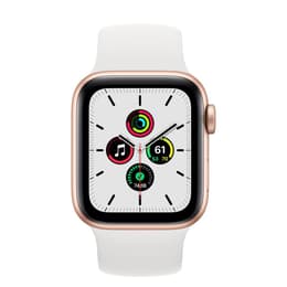 Apple Watch (Series 6) 2020 GPS + Celular 40 - Alumínio Dourado - Bracelete desportiva Branco
