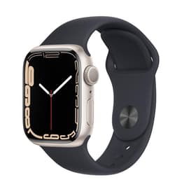 Apple Watch (Series 7) 2021 GPS 41 - Alumínio Prateado - Loop desportiva Preto