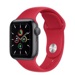Apple Watch (Series 5) 2019 GPS 44 - Alumínio Cinzento - Bracelete desportiva Vermelho