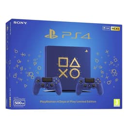PlayStation 4 Slim 500GB - Azul - Edição limitada Days of Play Blue Days of Play Blue